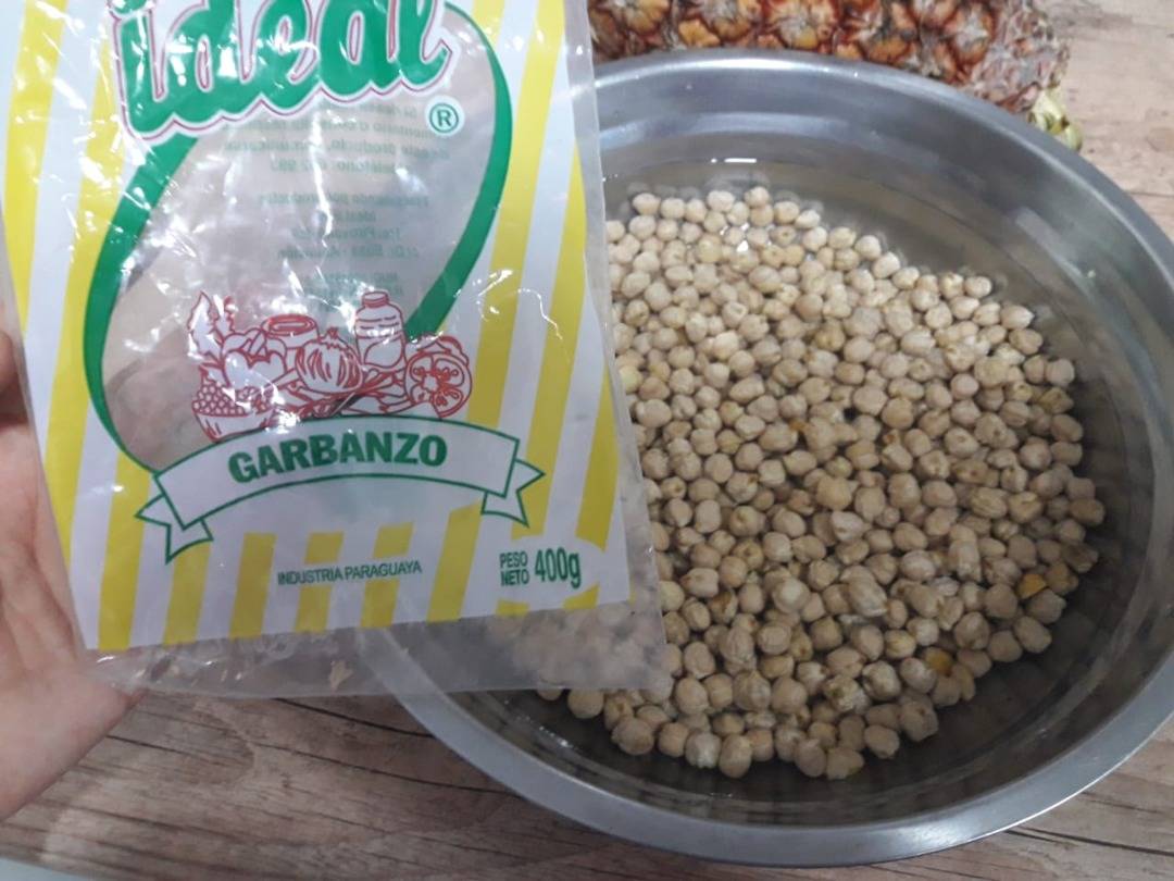 garbanzos en remojo