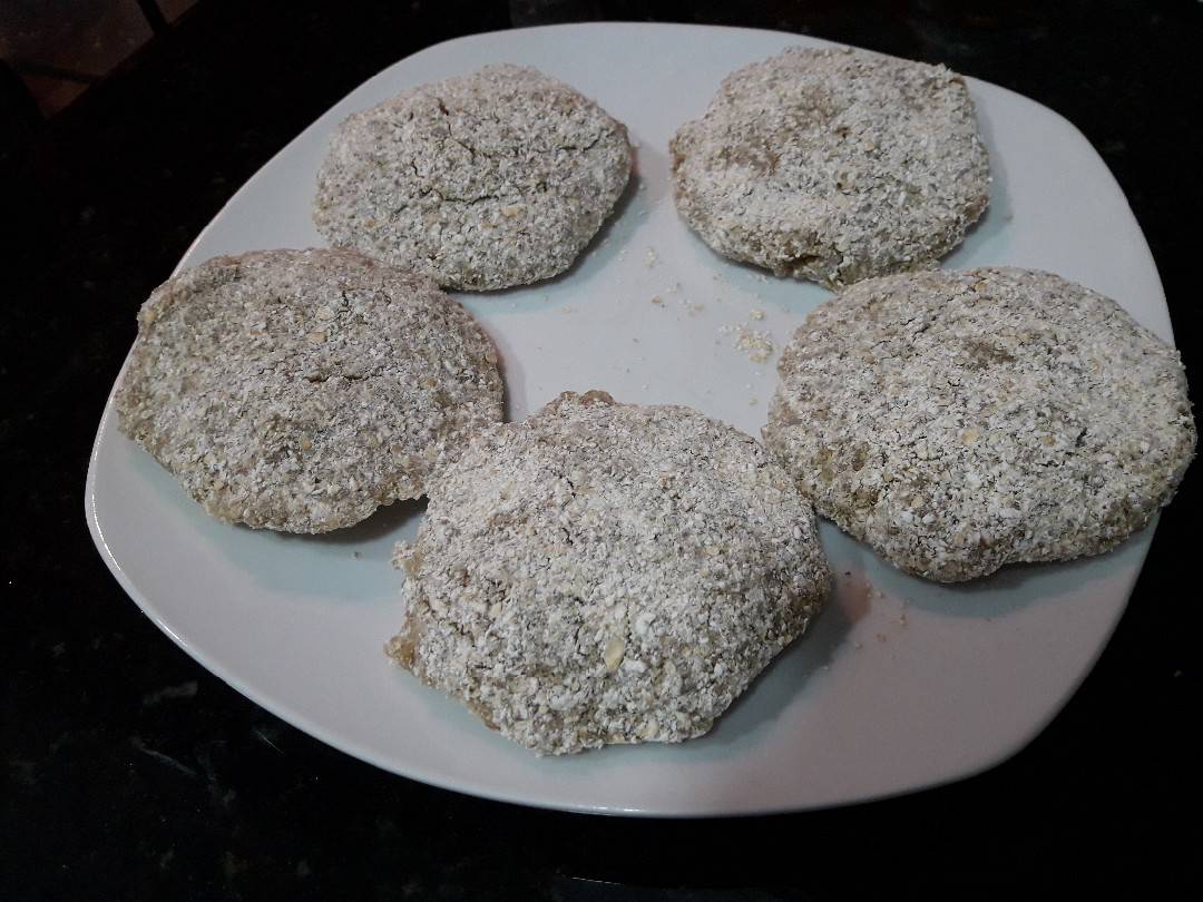 hamburguesa de quinoa con avena